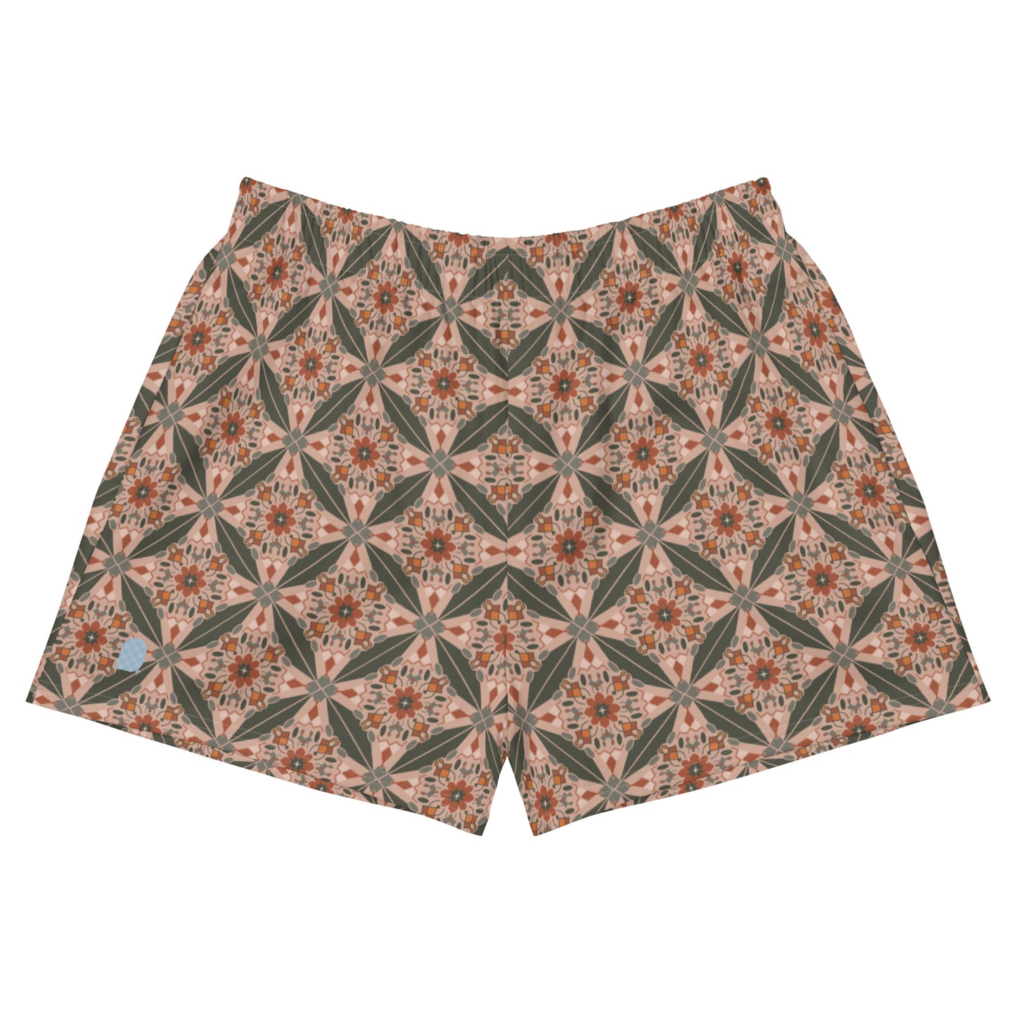 Flower Power—Sunset—Flower Child Tile Athletic Shorts