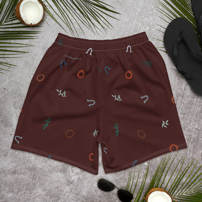 Out West—Classic—Ditsy Horse Shoe Athletic Shorts