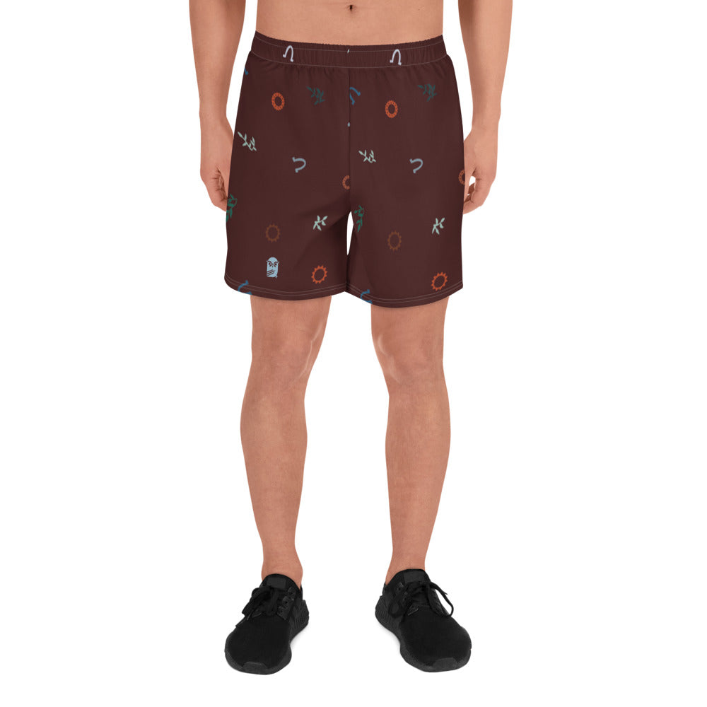 Out West—Classic—Ditsy Horse Shoe Athletic Shorts