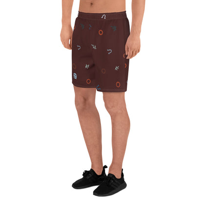 Out West—Classic—Ditsy Horse Shoe Athletic Shorts