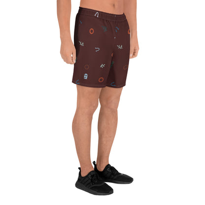 Out West—Classic—Ditsy Horse Shoe Athletic Shorts