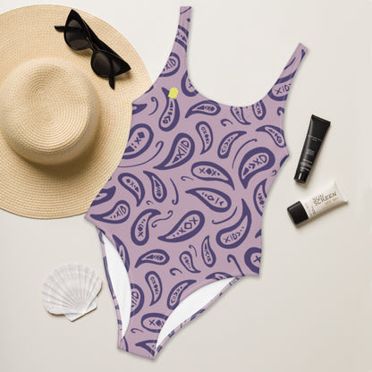 Out West—Disco Cowgirl—Bandana Paisley One-Piece Swimsuit