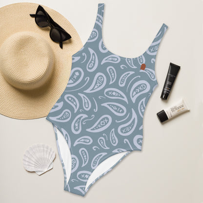 Out West—Classic—Bandana Paisley One-Piece Swimsuit