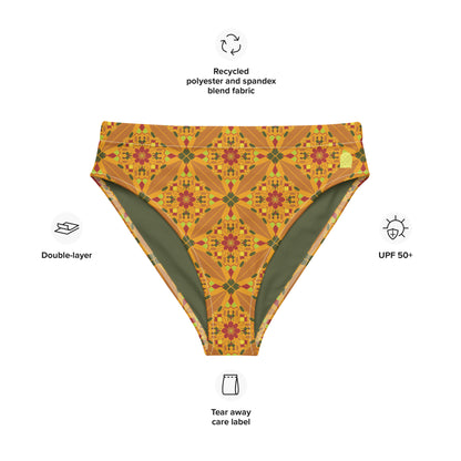 Flower Power—Daylight—Flower Child Tile Bikini Bottom