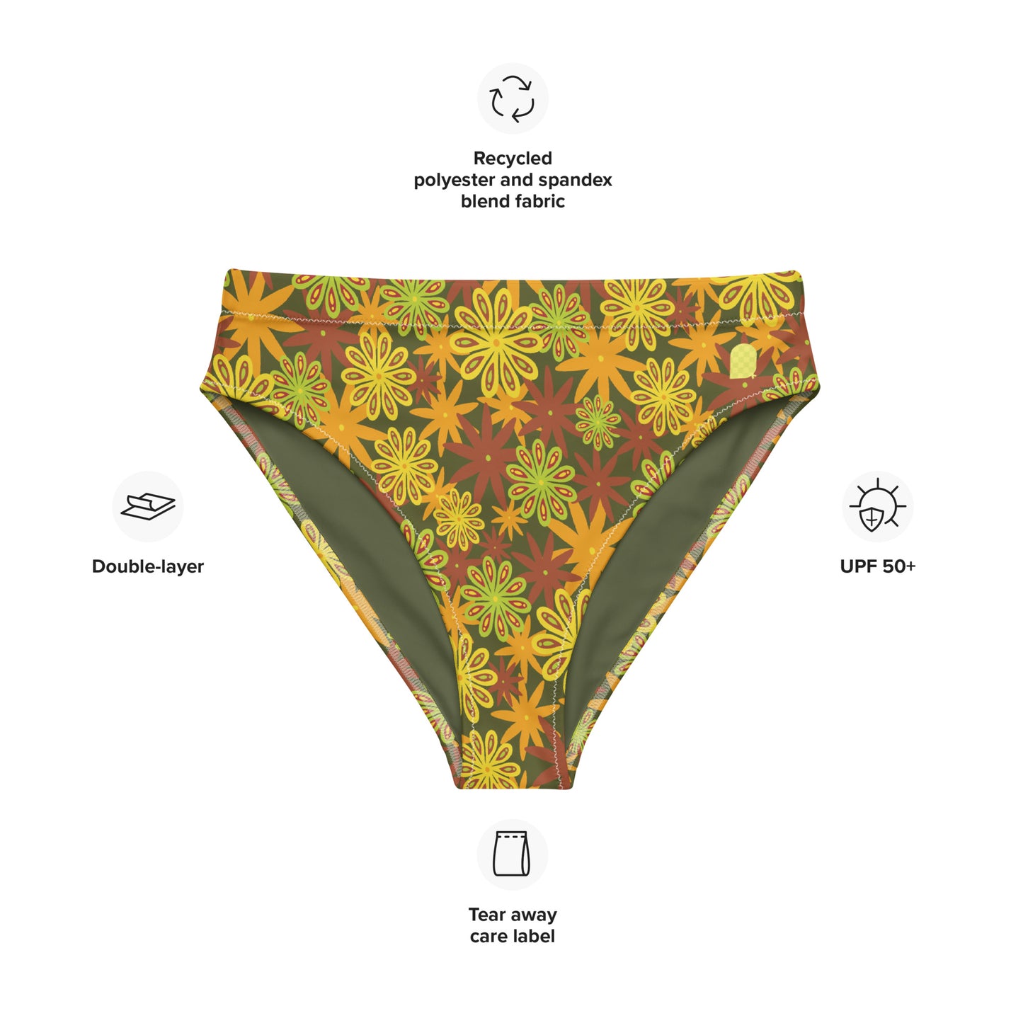 Flower Power—Daylight—Flower Power Bikini Bottom