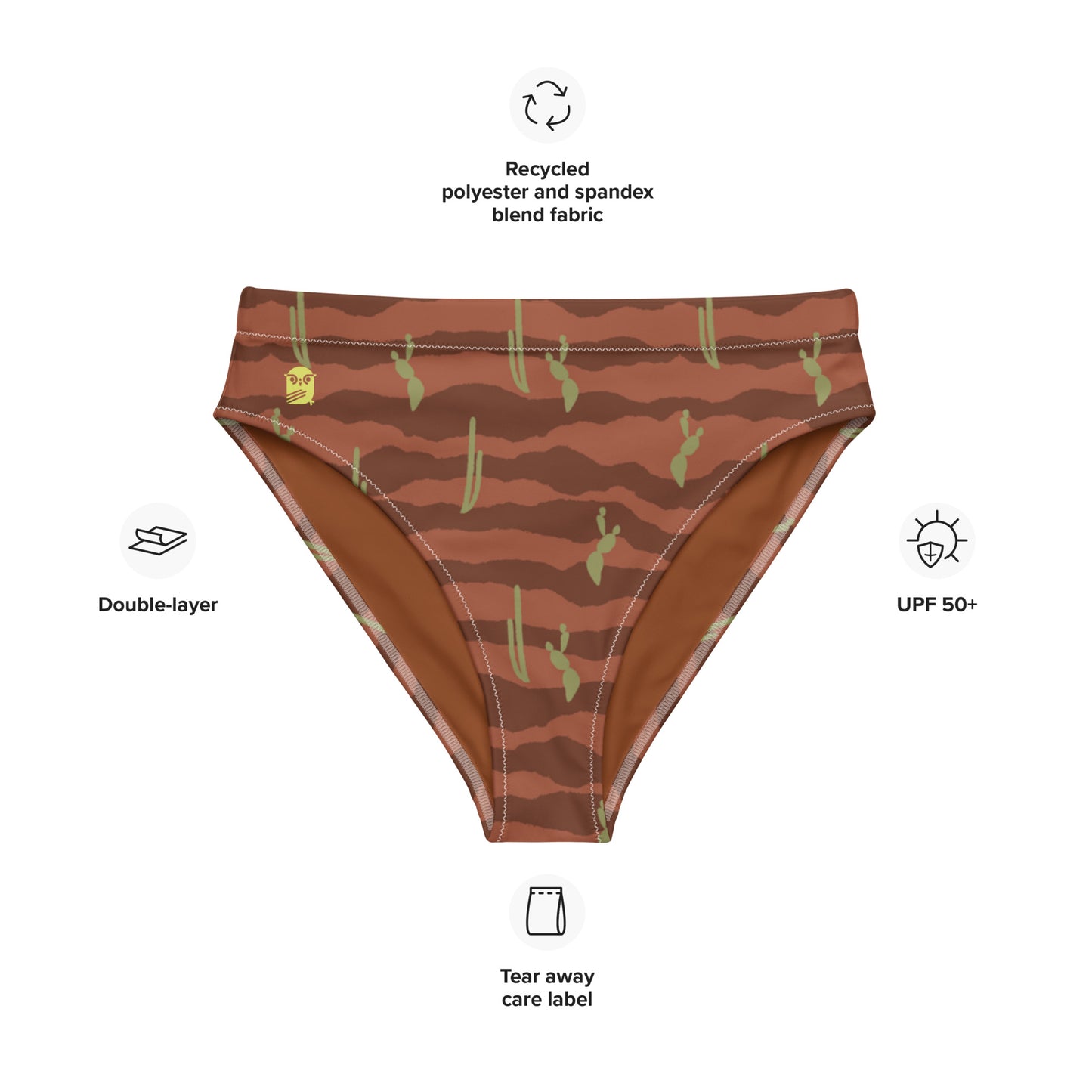 Daydreamer—Desert Landscape Stripes Bikini Bottom