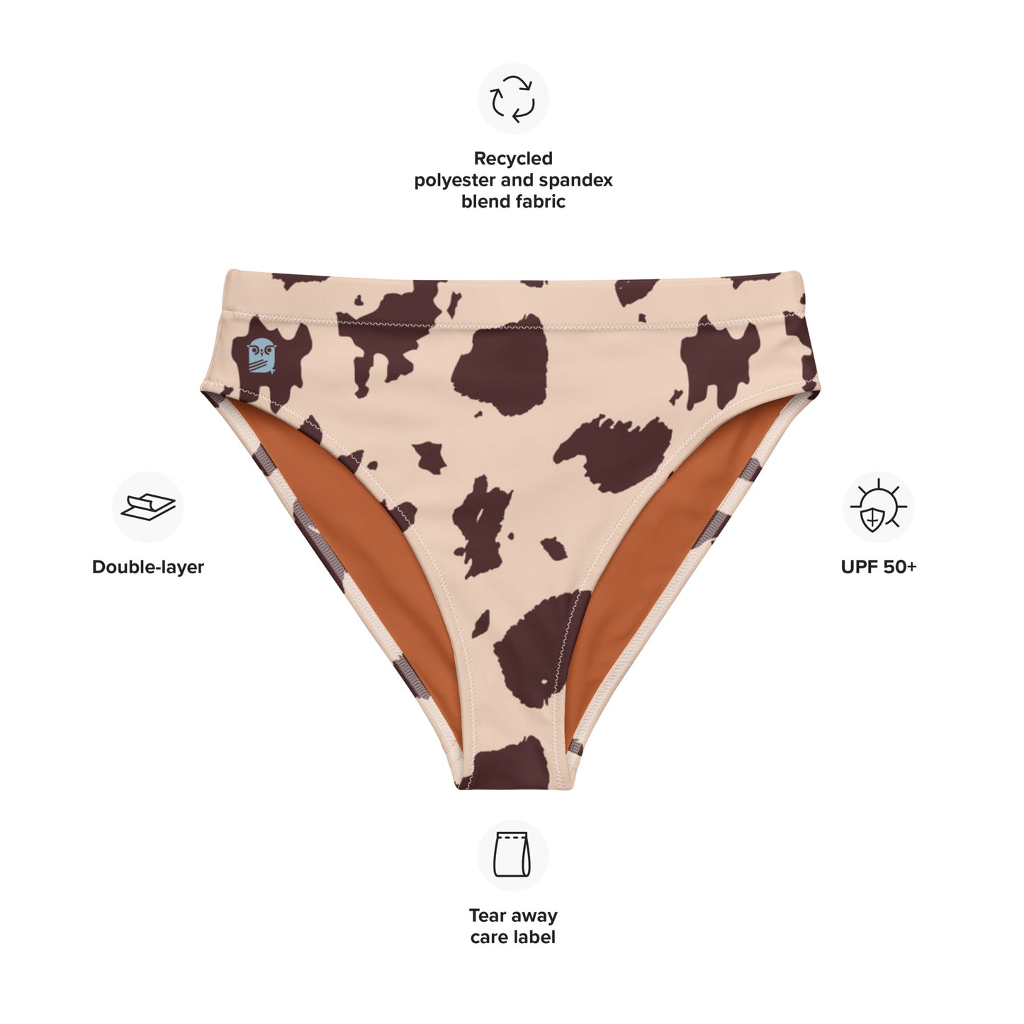 Out West—Classic—Cow Hide Bikini Bottom