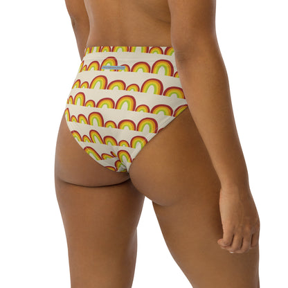 Flower Power—Daylight—Rainbow Stripes Bikini Bottom