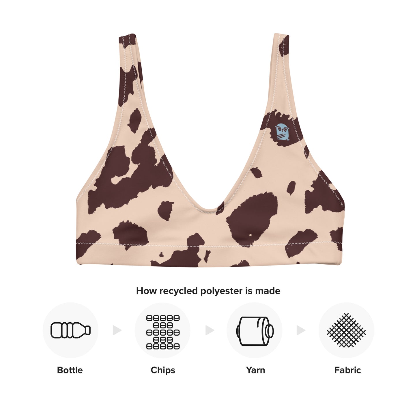 Out West—Classic—Cow HideBikini Top