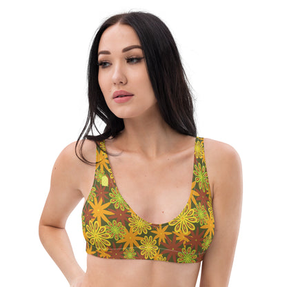 Flower Power—Daylight—Flower Power Bikini Top