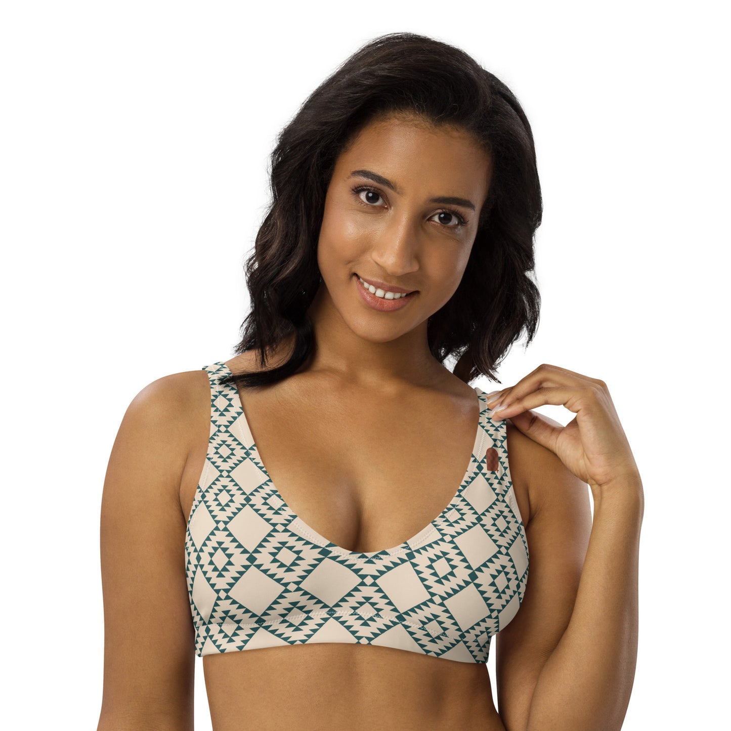 Out West—Disco Cowgirl—Green Mountains Bikini Top