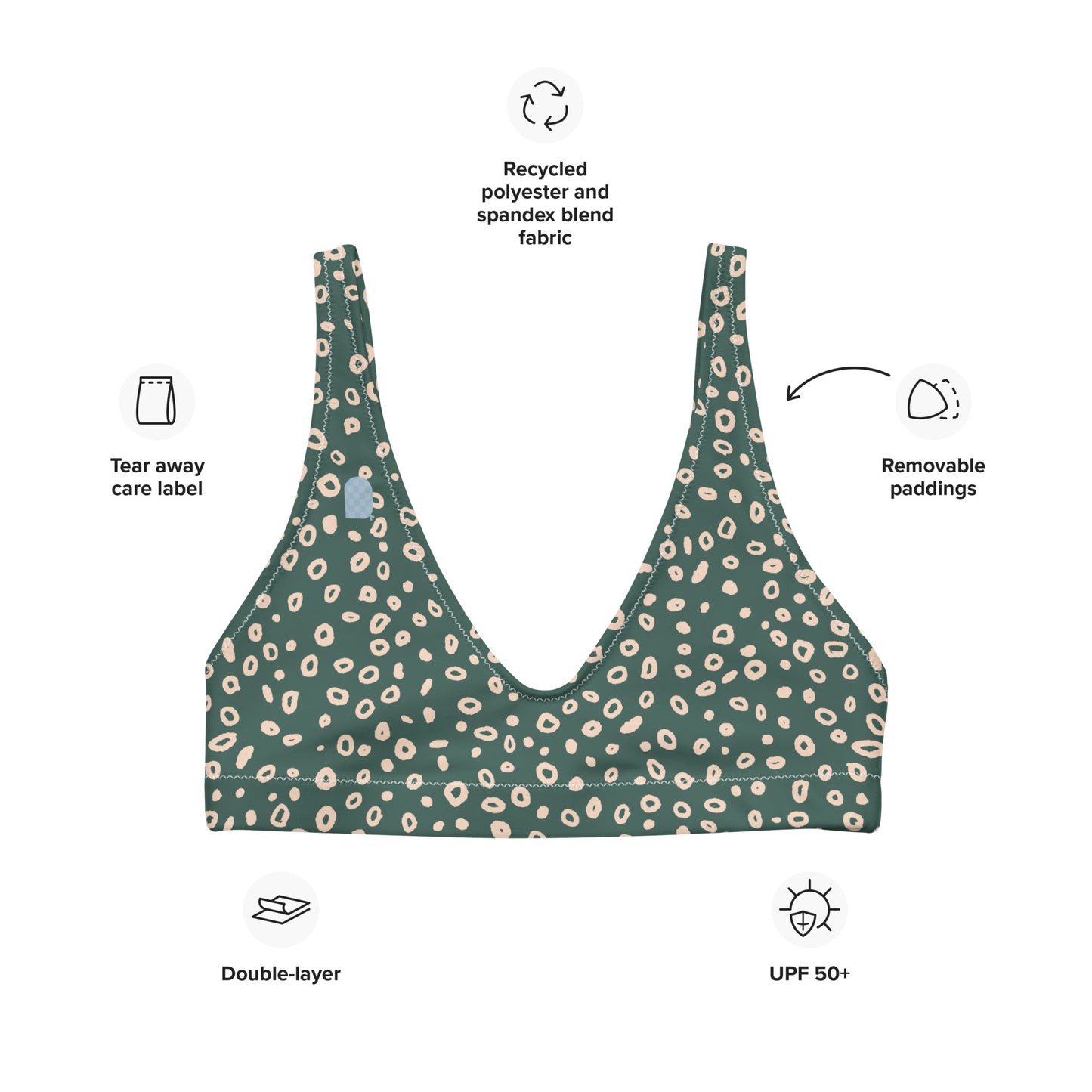 Daydreamer—Wake Bubbles Bikini Top—Large Scale