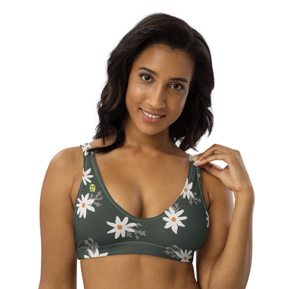 Spring Notions—Ditsy Daisies Bikini Top