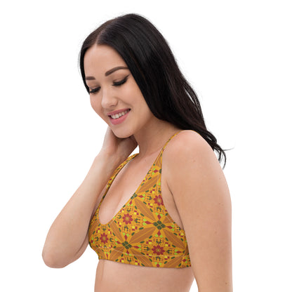 Flower Power—Daylight—Flower Child Tile Bikini Top