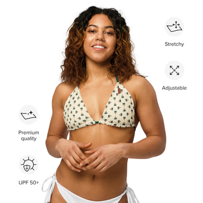 Daydreamer—Yucca Garden Tile String Bikini Top