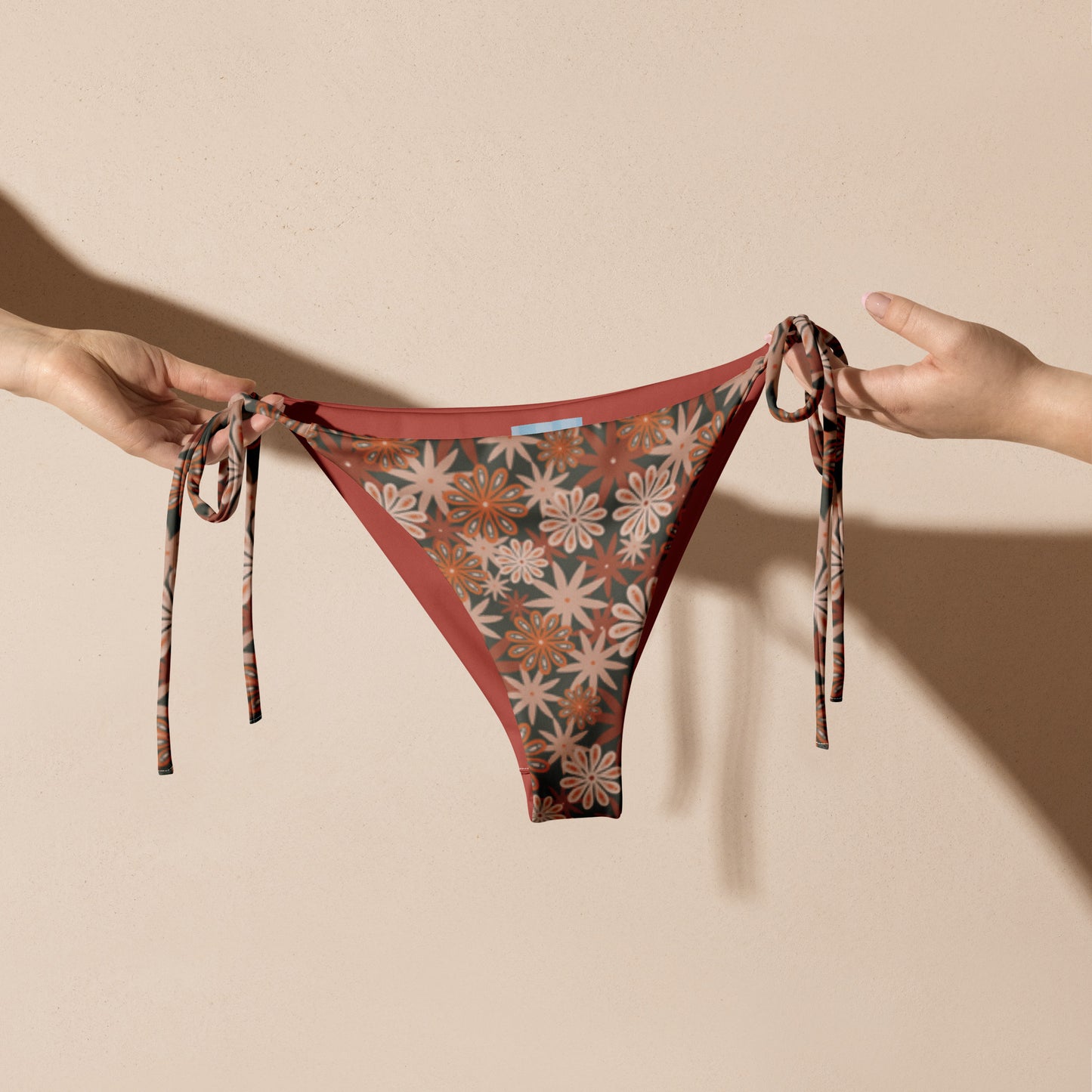 Flower Power—Sunset—Flower Power String Bikini Bottom