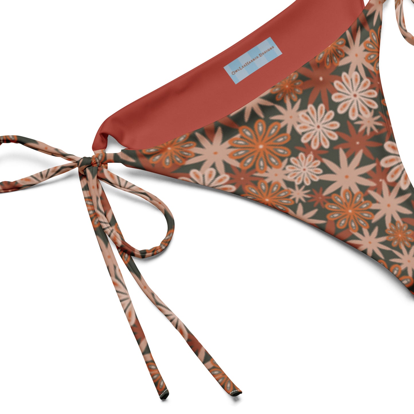 Flower Power—Sunset—Flower Power String Bikini Bottom