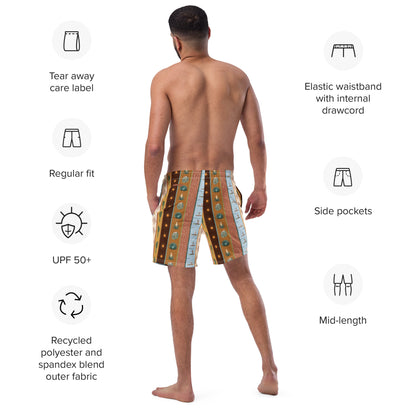 Daydreamer—Desert Boarder Print Swim Trunks