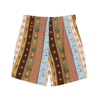 Daydreamer—Desert Boarder Print Swim Trunks