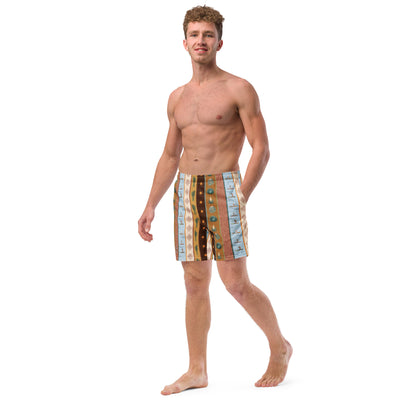 Daydreamer—Desert Boarder Print Swim Trunks