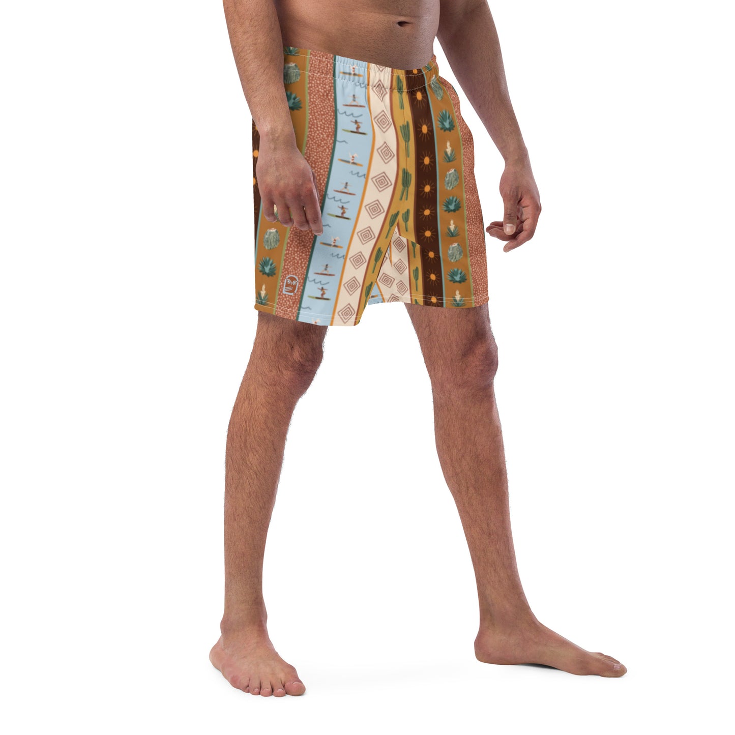 Daydreamer—Desert Boarder Print Swim Trunks