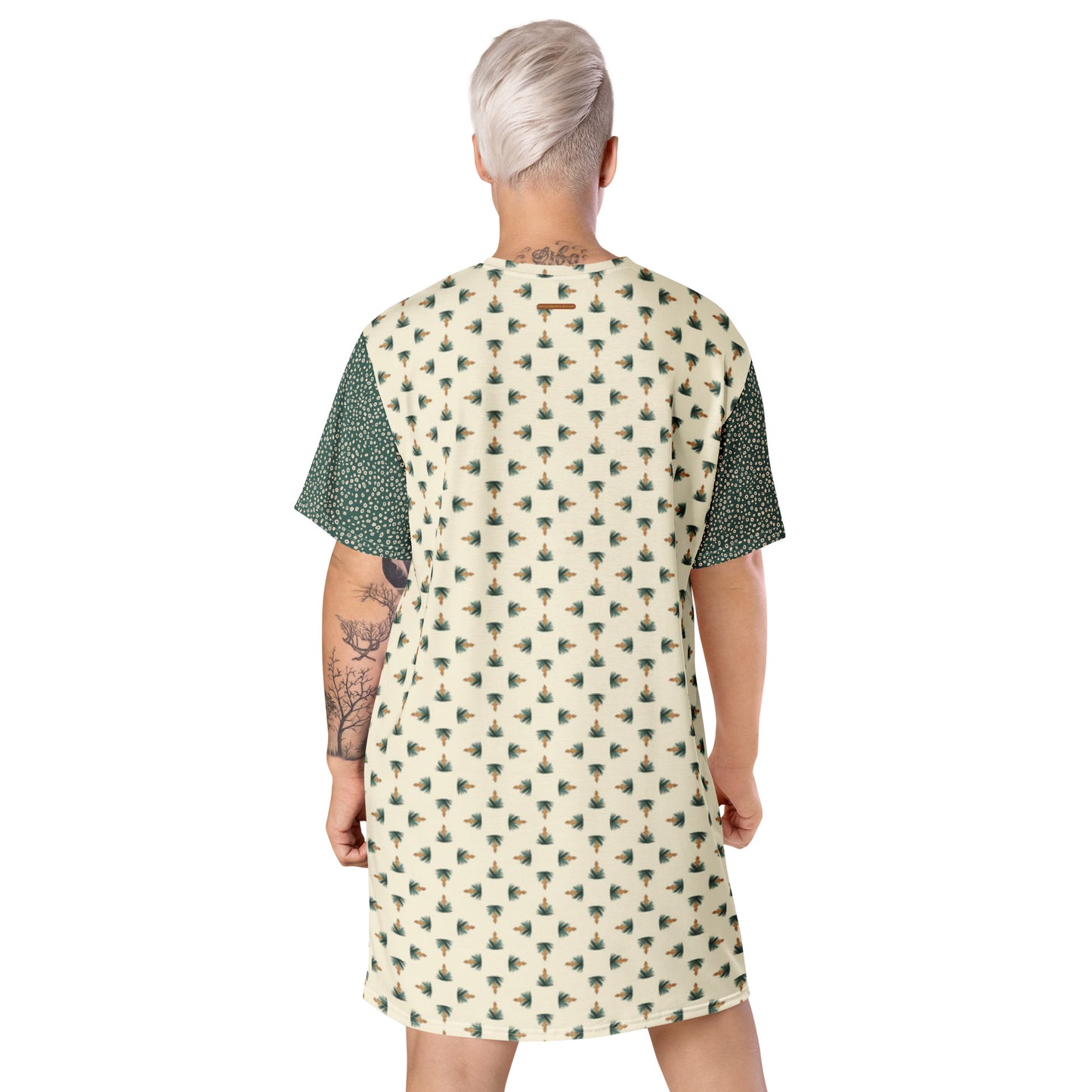 Daydreamer—Yucca Garden Tile + Wake Bubbles T-shirt dress