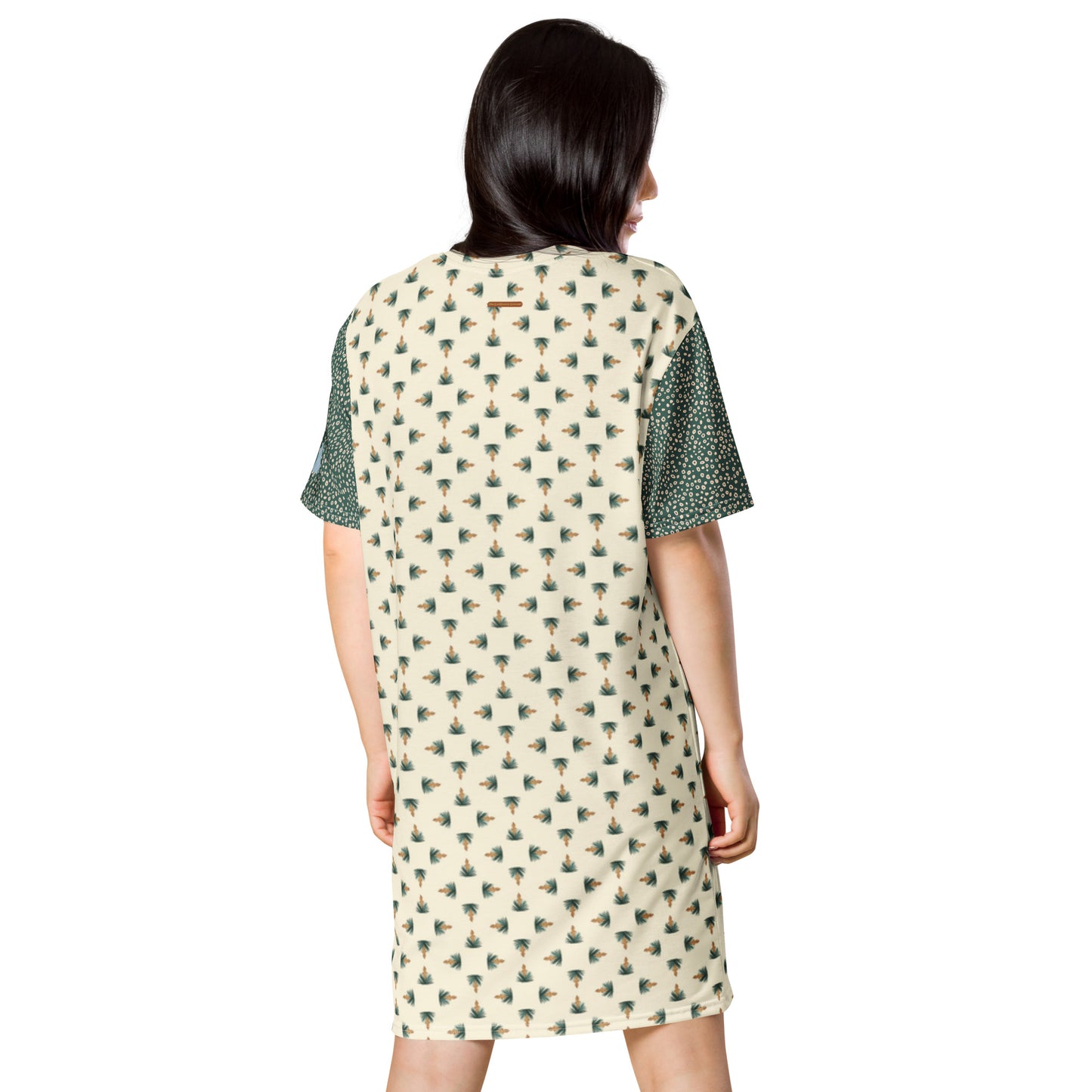 Daydreamer—Yucca Garden Tile + Wake Bubbles T-shirt dress