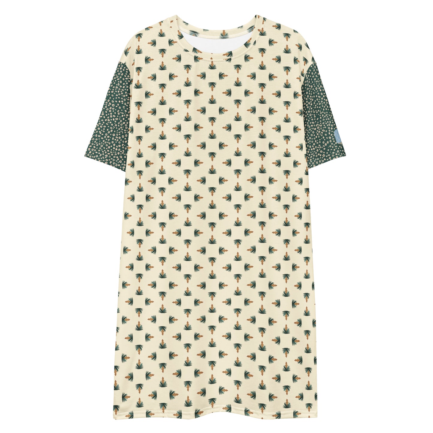 Daydreamer—Yucca Garden Tile + Wake Bubbles T-shirt dress