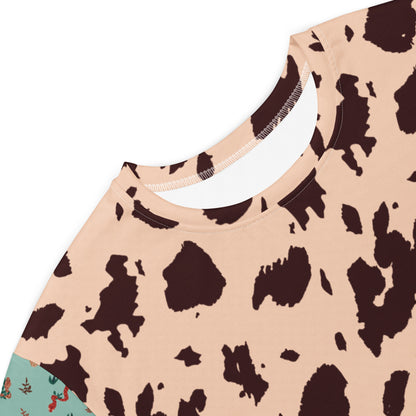 Out West—Classic—Cow Hide + Snakes in the Grass T-shirt dress