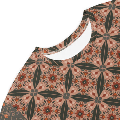 Flower Power—Sunset—Flower Child Tile + Atomic Flower Child T-shirt dress