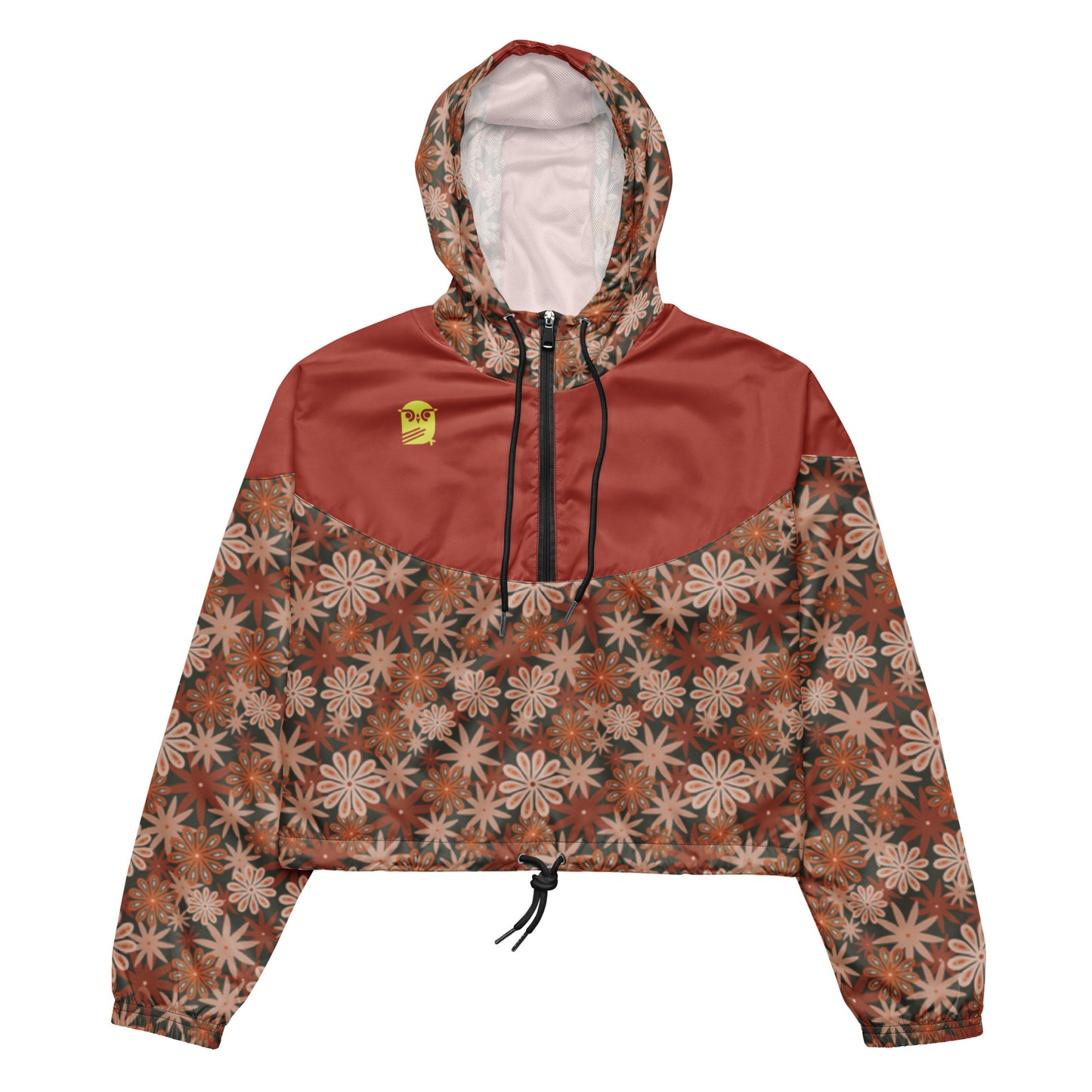 Flower Power—Sunset—Flower Power Cropped Windbreaker