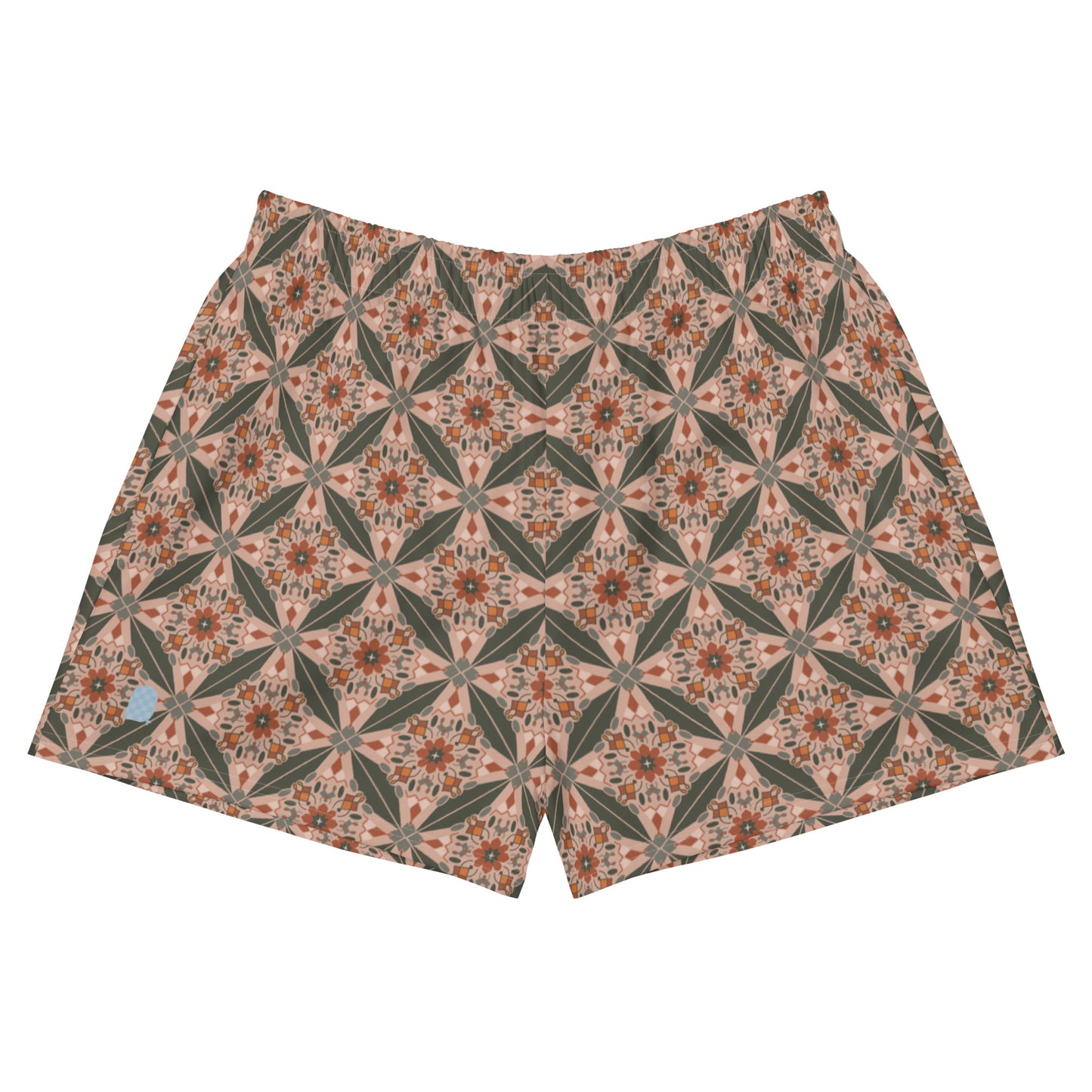 Flower Power—Sunset—Flower Child Tile Athletic Shorts